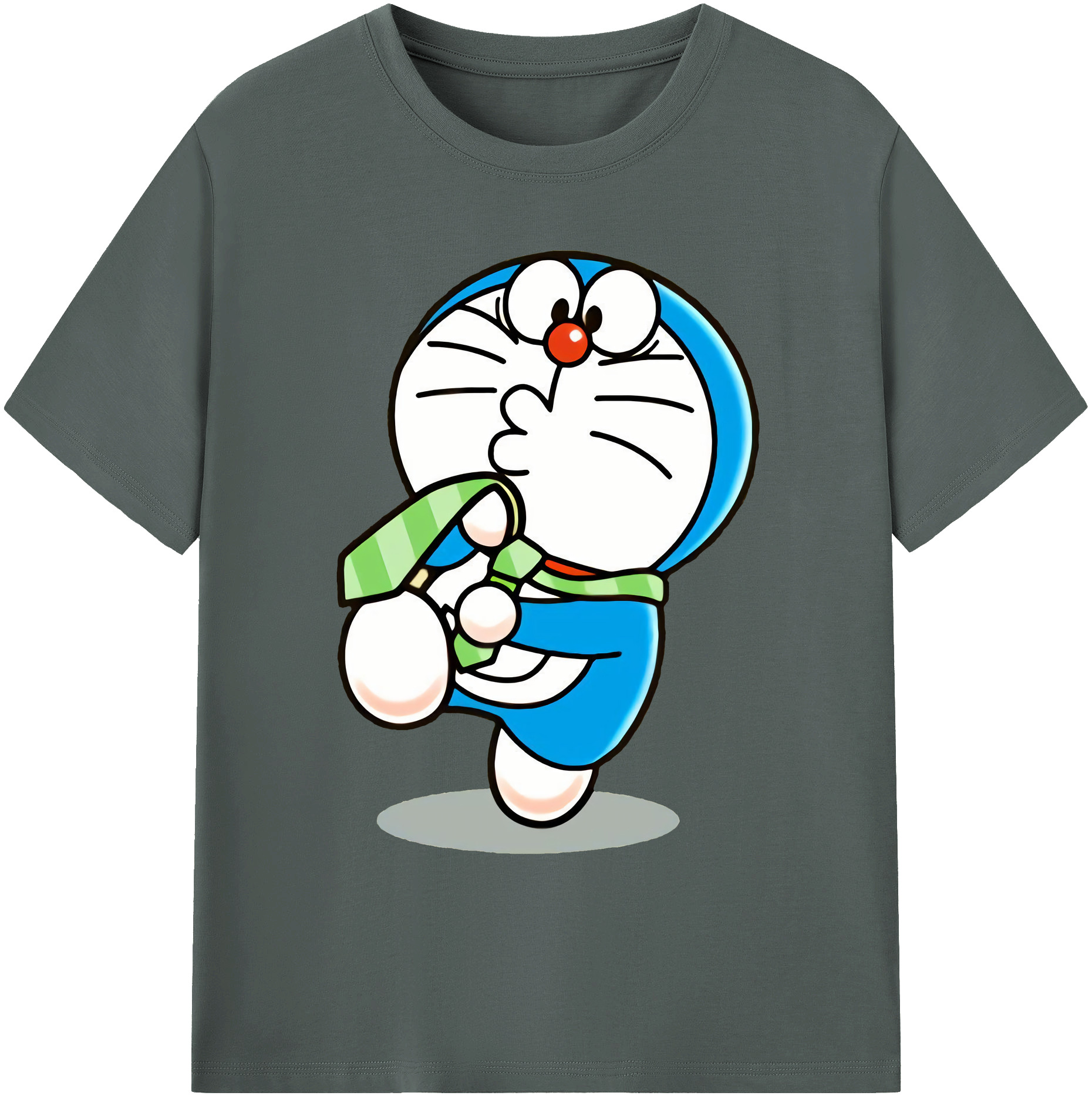 （画像用） ドラえもん Doraemon 綿100％ メンズ半袖Tシャツ｜肌触りやわらか＆通気性